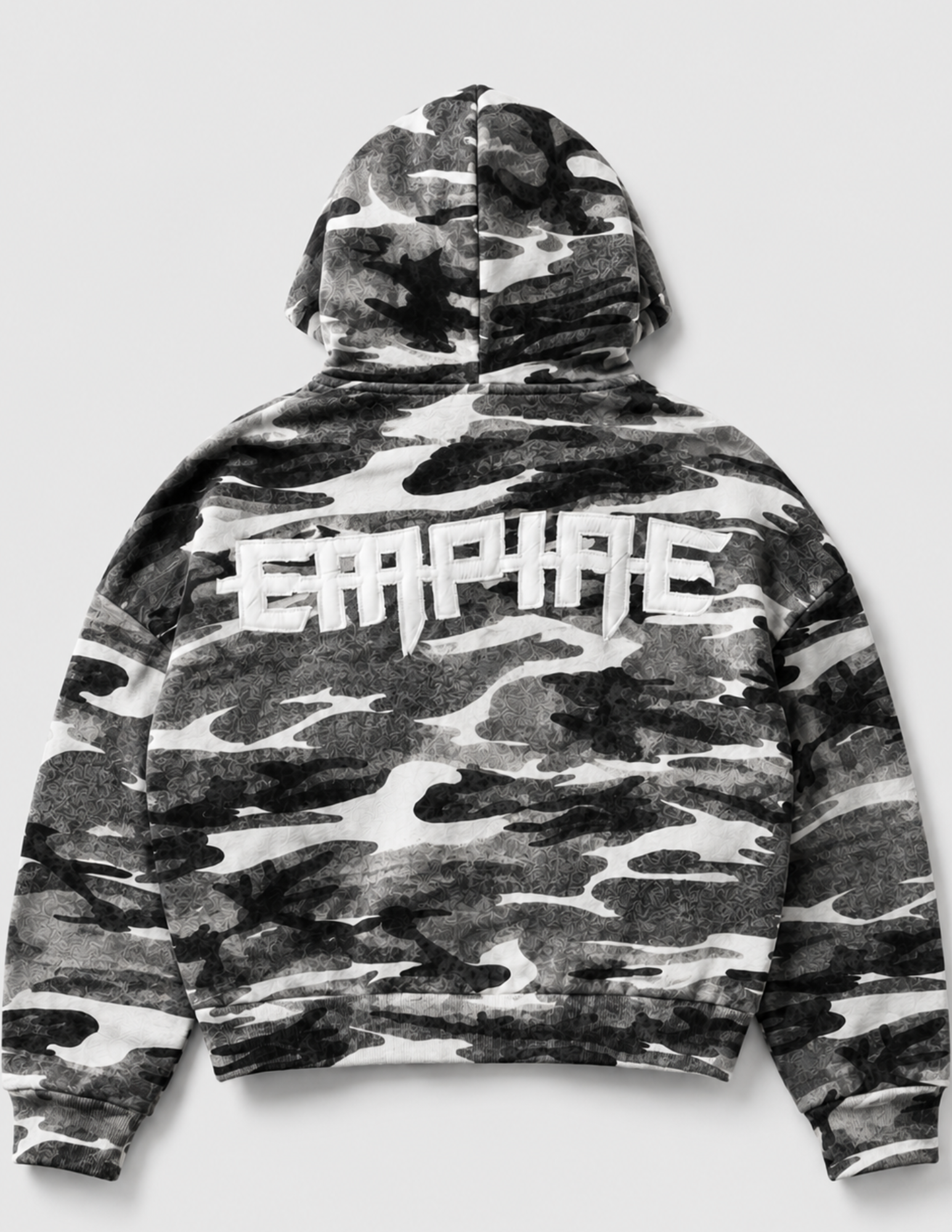 Leather Patch Shadow Camo Hoodie