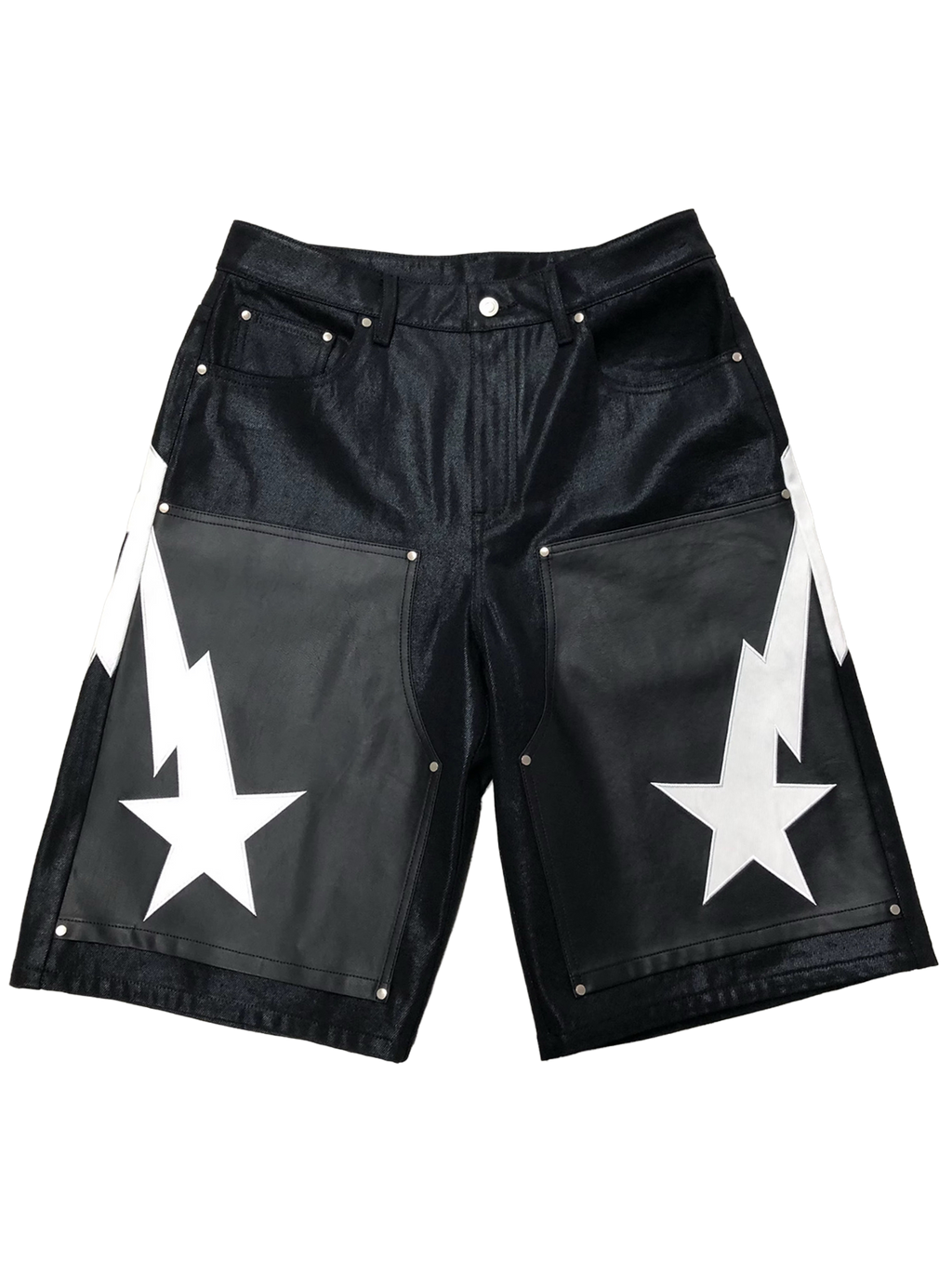 Waxed Carpenter Denim Shorts