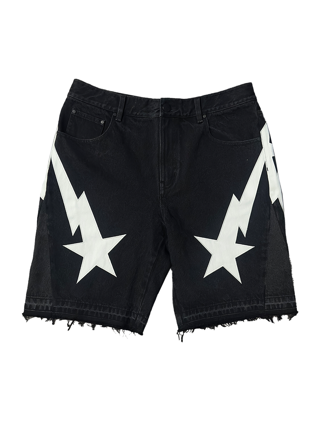 Black Denim Shorts