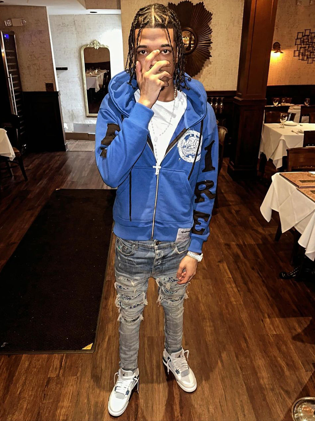 "Cool Blue" Signature Zipup