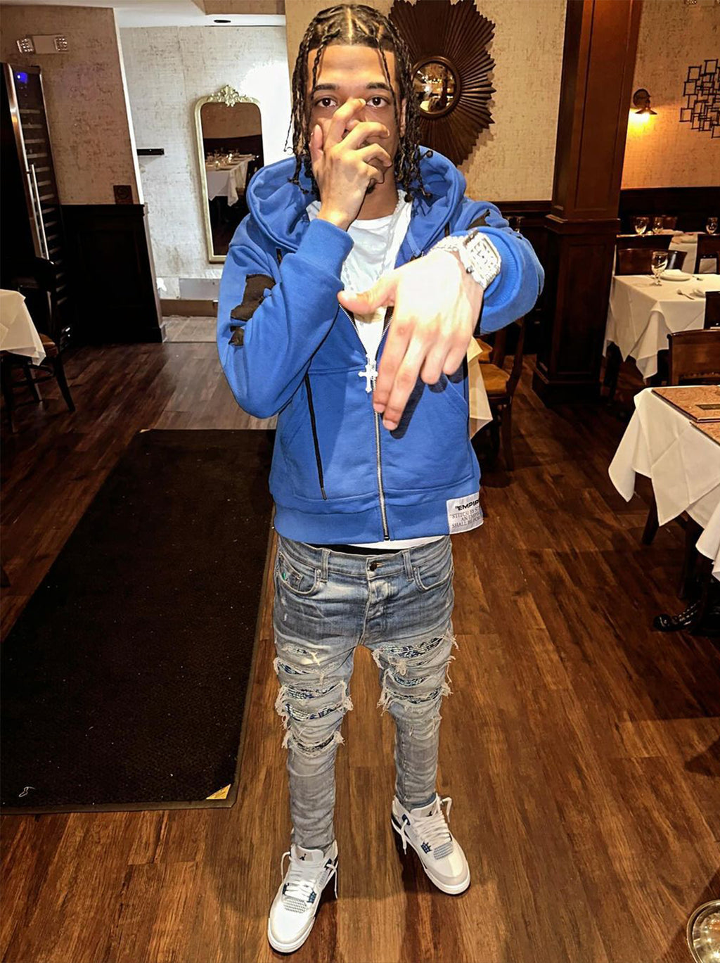 "Cool Blue" Signature Zipup