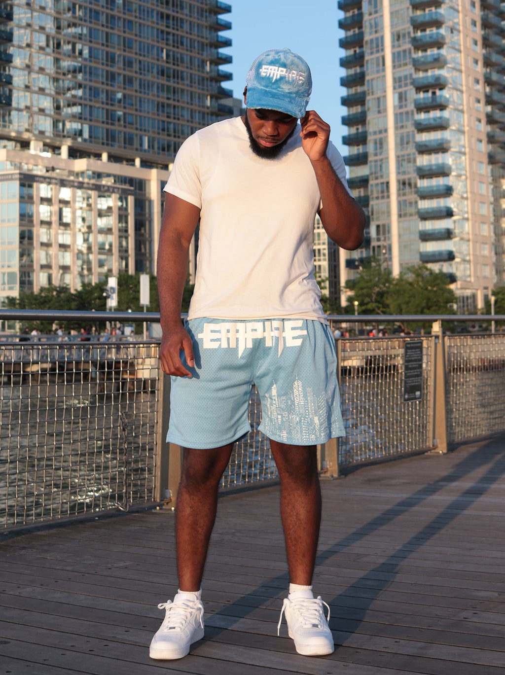 "Sky Blue" Empire Shorts