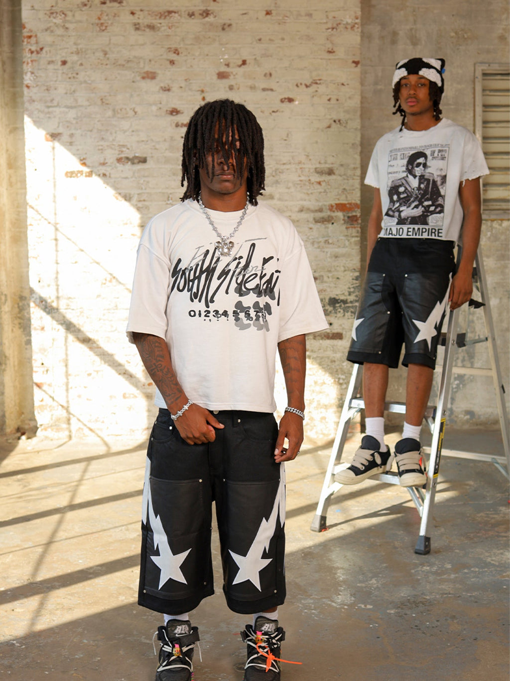 Waxed Carpenter Denim Shorts