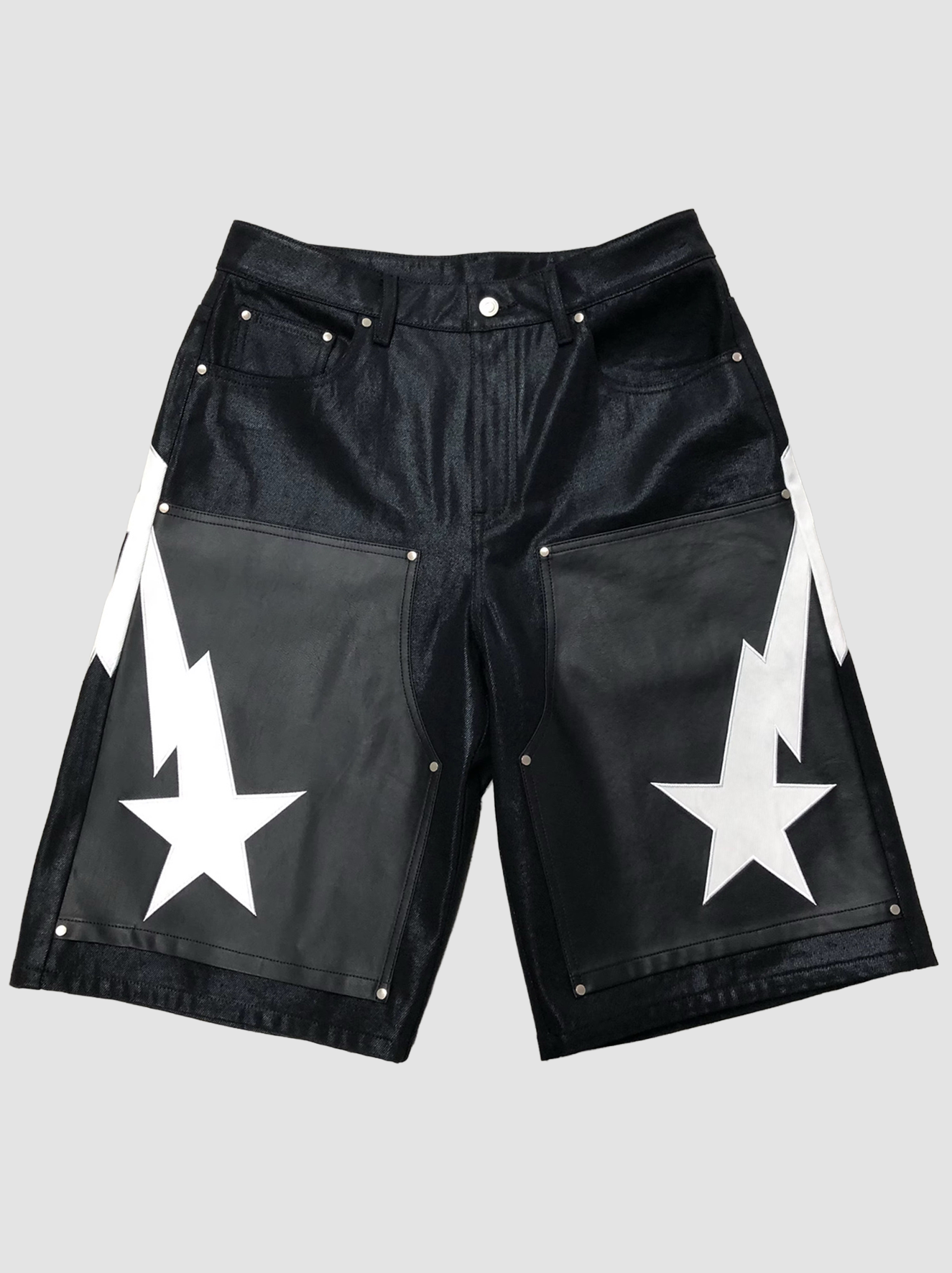 Waxed Carpenter Denim Shorts