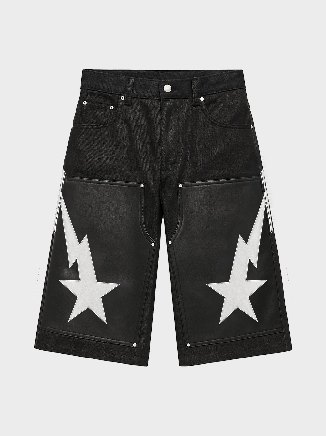 Waxed Carpenter Denim Shorts