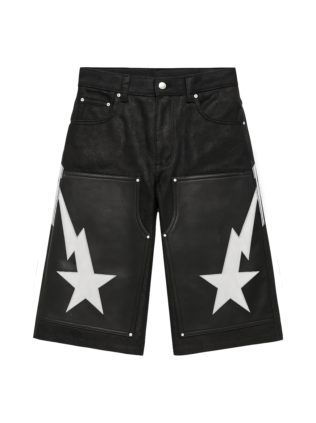 Waxed Carpenter Denim Shorts