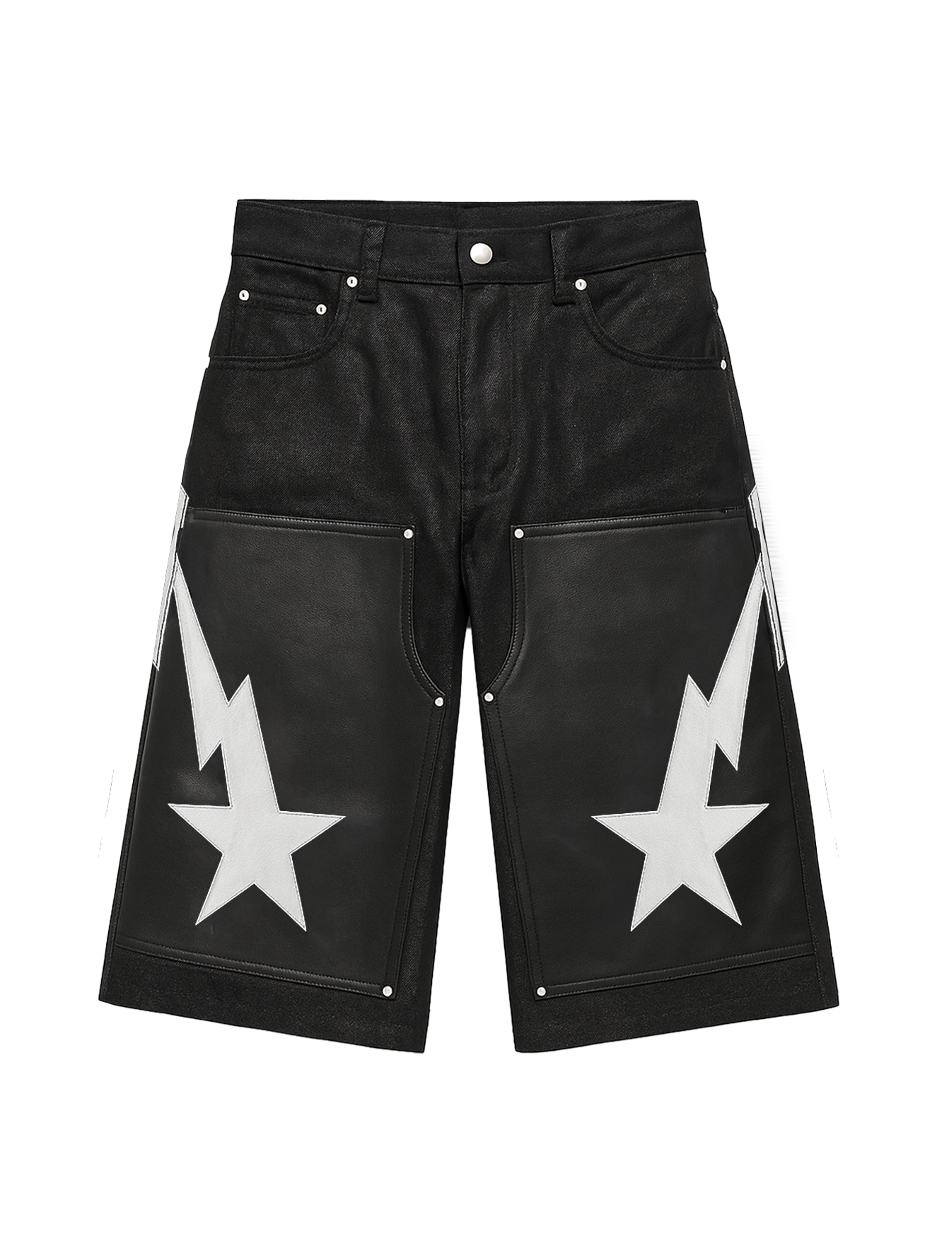 Waxed Carpenter Denim Shorts