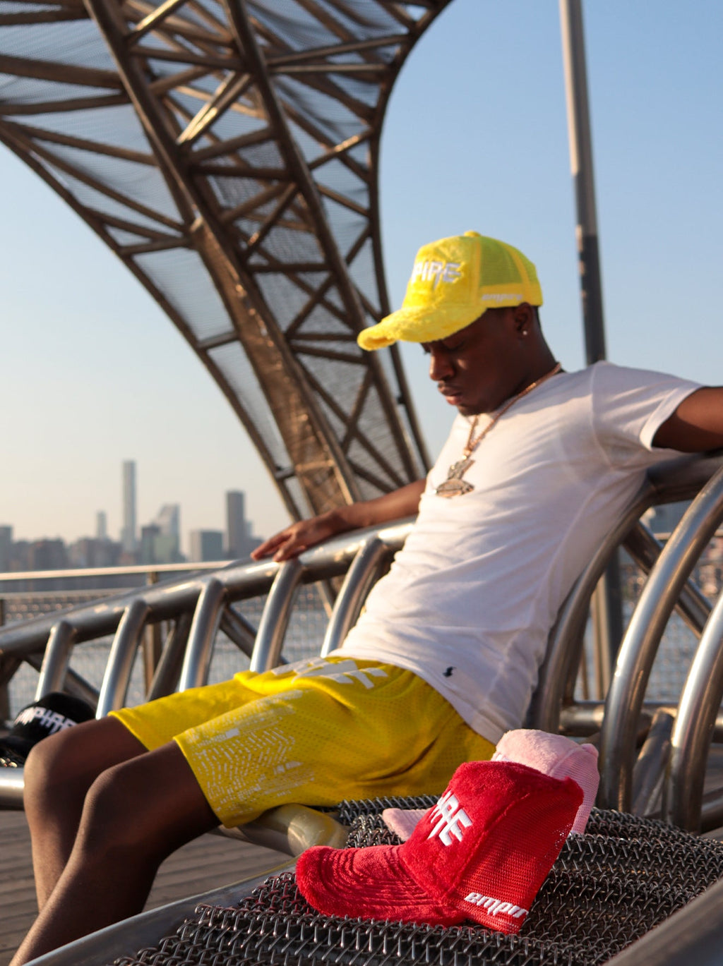 "Sun Yellow" Empire Shorts